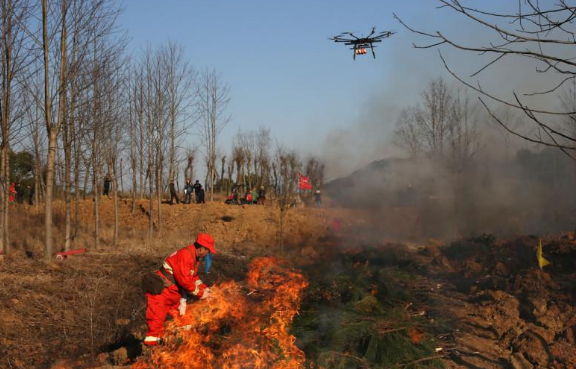 消防無人機(jī)空中巡查 防范森林火災(zāi)隱患(圖1) 消防無人機(jī)