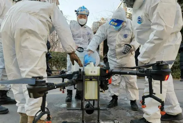 工業無人機防疫大展身手,石家莊消殺30多萬平米(圖3)